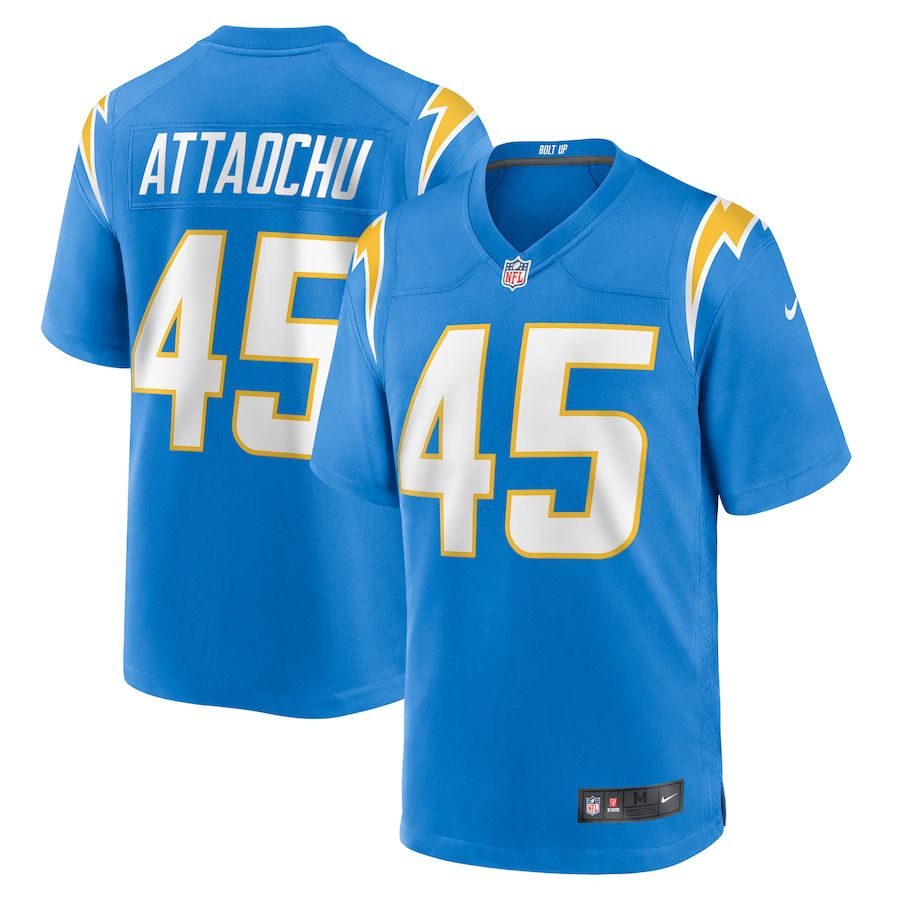 Men Los Angeles Chargers #45 Jeremiah Attaochu Nike Powder Blue Home Game Player NFL Jersey